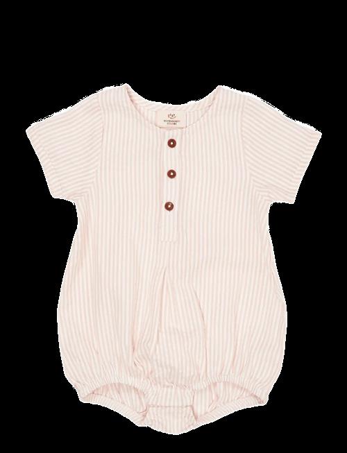 Copenhagen Colors | Seersucker Romper W. Sleeves | 74
