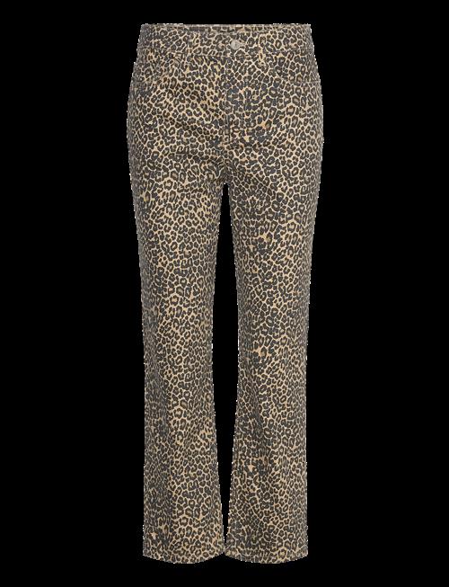 Mango | Leopard-Print Straight Jeans | 34