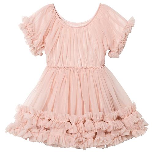 DOLLY by Le Petit Tom Frilly Dress Pink Pink-4-6 Y  Lyserød  4-6 år  Piger