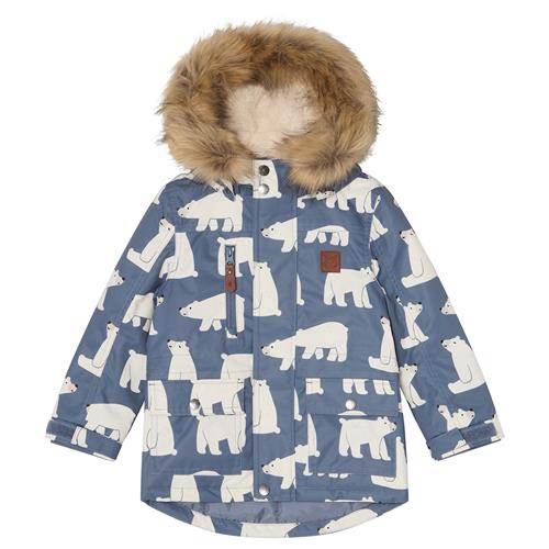 Kuling Val Thorens Parkaer Polar Bear  98 cm  Blå  98 cm  Drenge, Piger