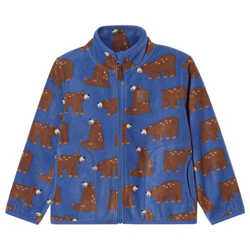 Kuling Northpole Fleece-jakke Nordic Blue Bear  Nordic Blue Bear-74/80 cm  Blå  74/80 cm  Drenge, Piger