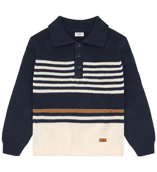 Hust and Claire Bluse - Strik - HCPelle Stripe - Blues