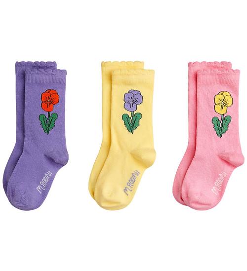 Mini Rodini Strømper - 3-pak - Violas - Multi