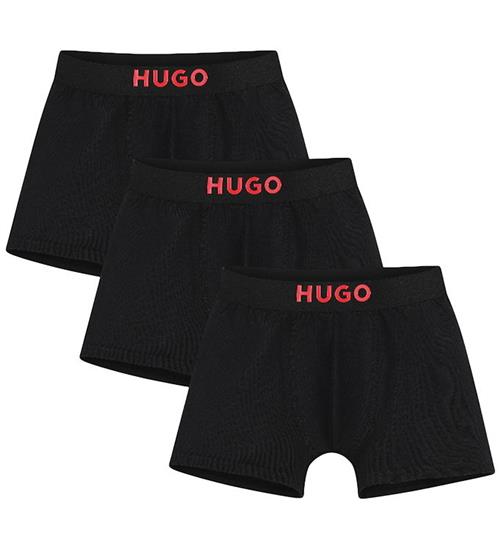 HUGO Boxershorts - 3-pak - Sort m. Logo
