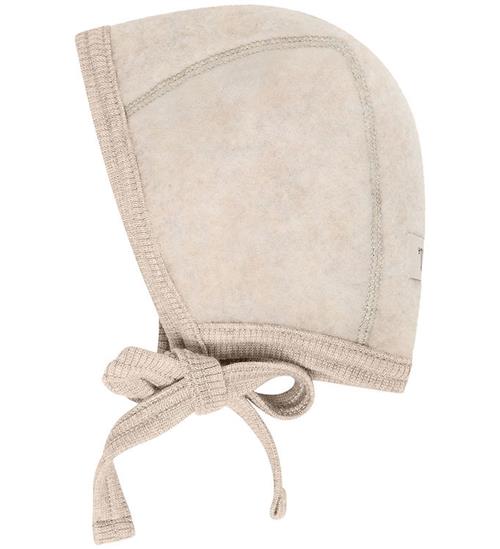 Huttelihut Babyhjelm - Uldfleece - Camel Melange