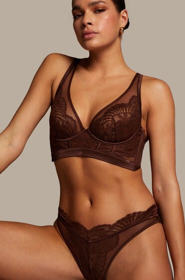 Hunkemöller Brasiliansk trusse Indigo Brun