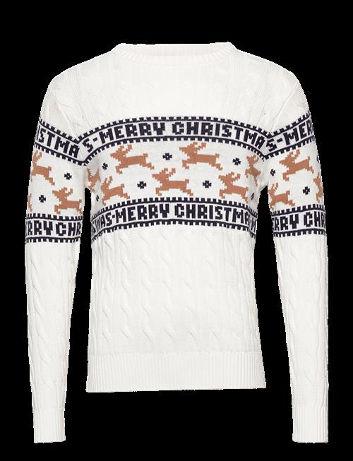 Happy Seasons | The Elegant Christmas Jumper White | S