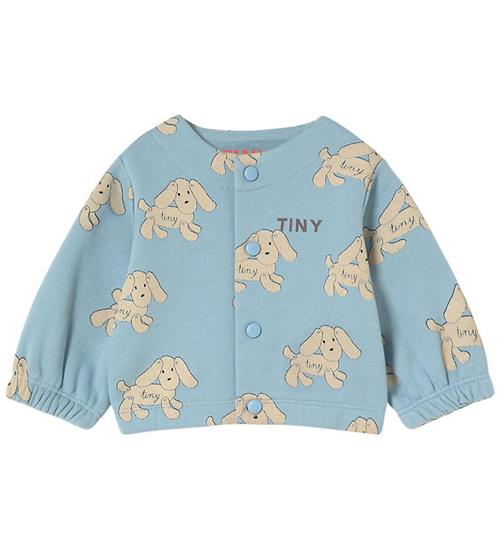Tiny Cottons Cardigan - Sweat - Dogs - Denim Blue
