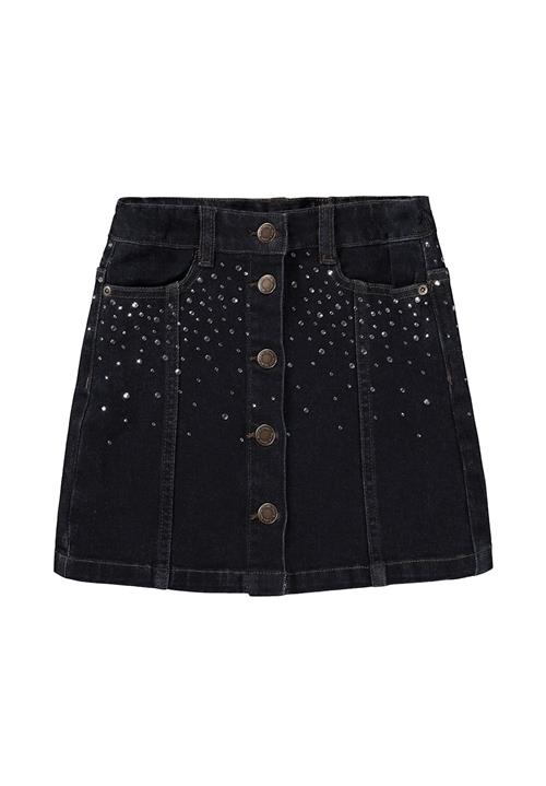 Molo Bera Skirt Rhinestone Raw Rhinestone Raw 158/164 cm  Sort  158/164 cm  Piger
