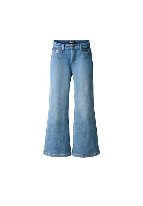 Molo Atla Jeans Washed Denim Blue  Washed Denim Blue 128 cm  Blå  128 cm  Piger