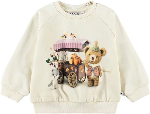 Molo Disc Sweat Shirt Flower Market Flower Market 86 cm  Lilla  86 cm  Piger