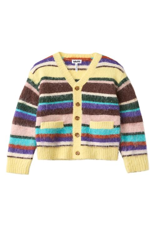 Molo Brutus Cardigan Gemstone Stripe Gemstone Stripe 146/152 cm  Gul  146/152 cm  Drenge, Piger