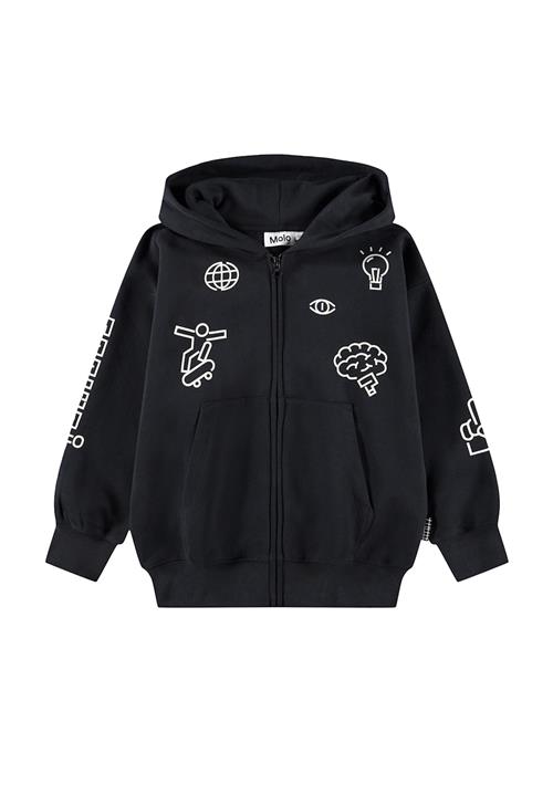 Molo Marley Hoodie Black Black 110 cm  Sort  110 cm  Drenge