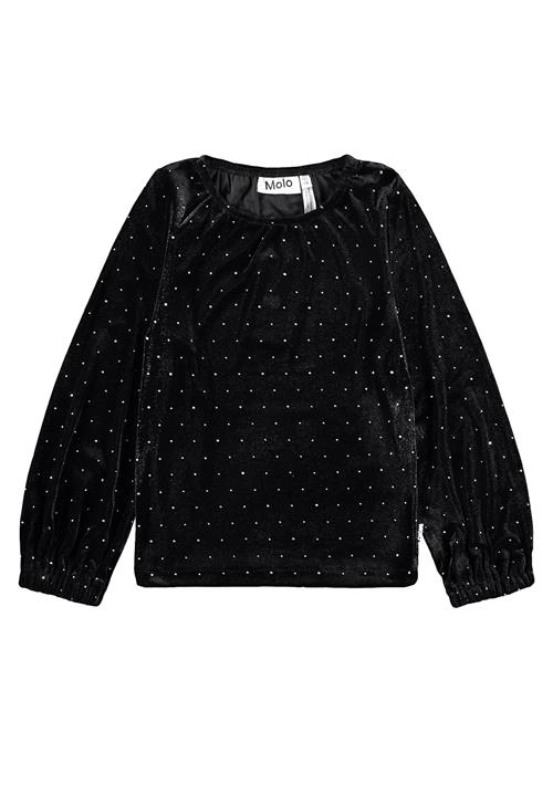 Molo Rikki T-Shirts Long Sleeves Black Stones Black Stones 122/128 cm  Sort  122/128 cm  Piger
