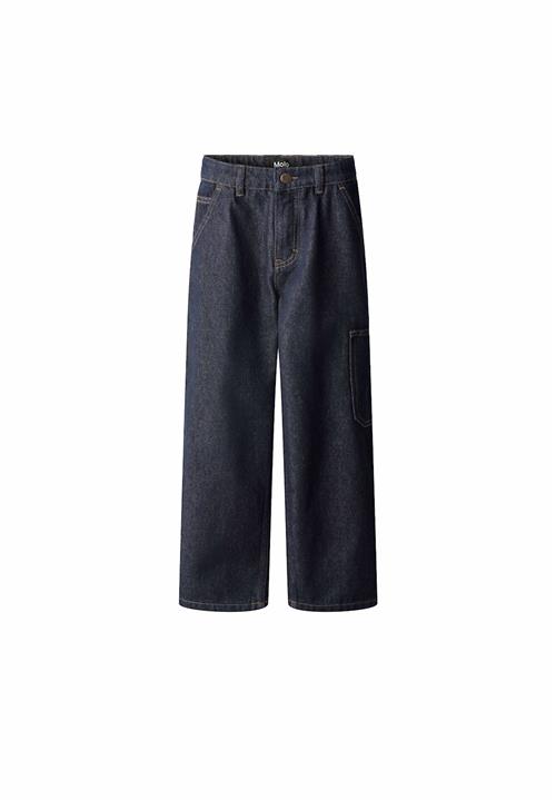 Molo Archer Woven Pants Raw Denim Blue Raw Denim Blue 134 cm  Blå  134 cm  Drenge