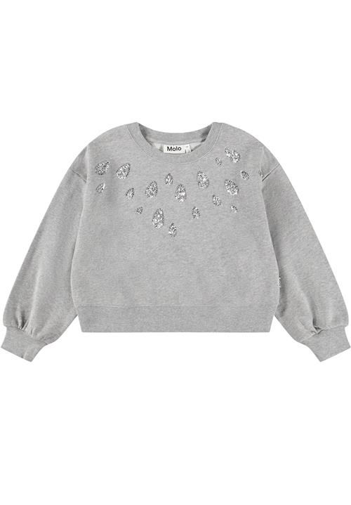 Molo Miki Sweat Shirt Grey Melange Grey Melange 116 cm  Grå  116 cm  Piger