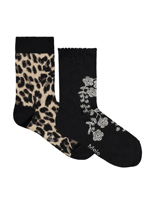 Molo Nomi Socks Flower Leo Flower Leo 31-34 EU  Sort  31-34 EU  Piger