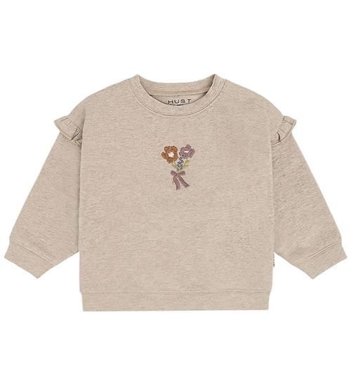Hust and Claire Sweatshirt - HCSara - Biscuit m. Blomster