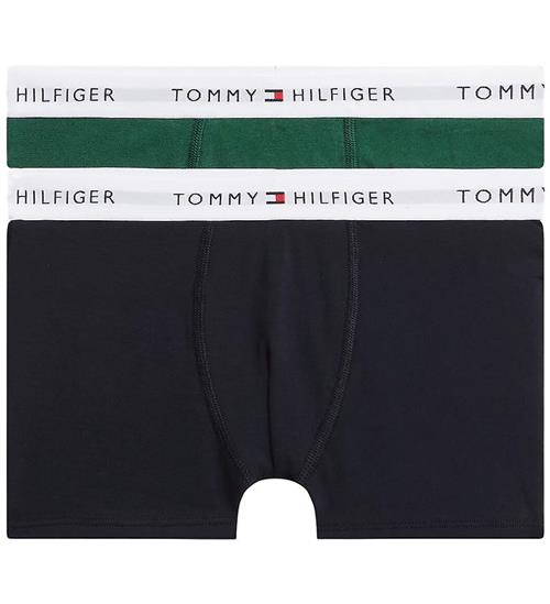Tommy Hilfiger Boxershorts - 2-pak - Navy Blue/Ornamental Green