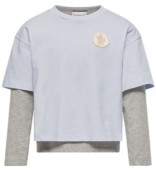 Moncler T-shirt/Bluse - 2-pak - Lyseblå/Gråmeleret