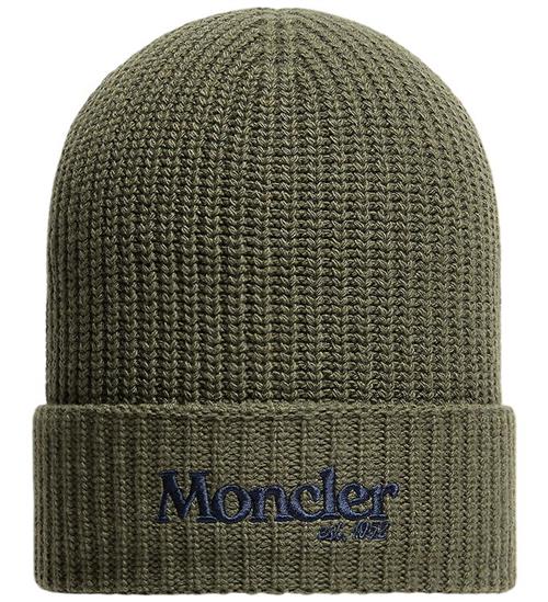 Moncler Hue - Uld - Armygrøn m. Navy