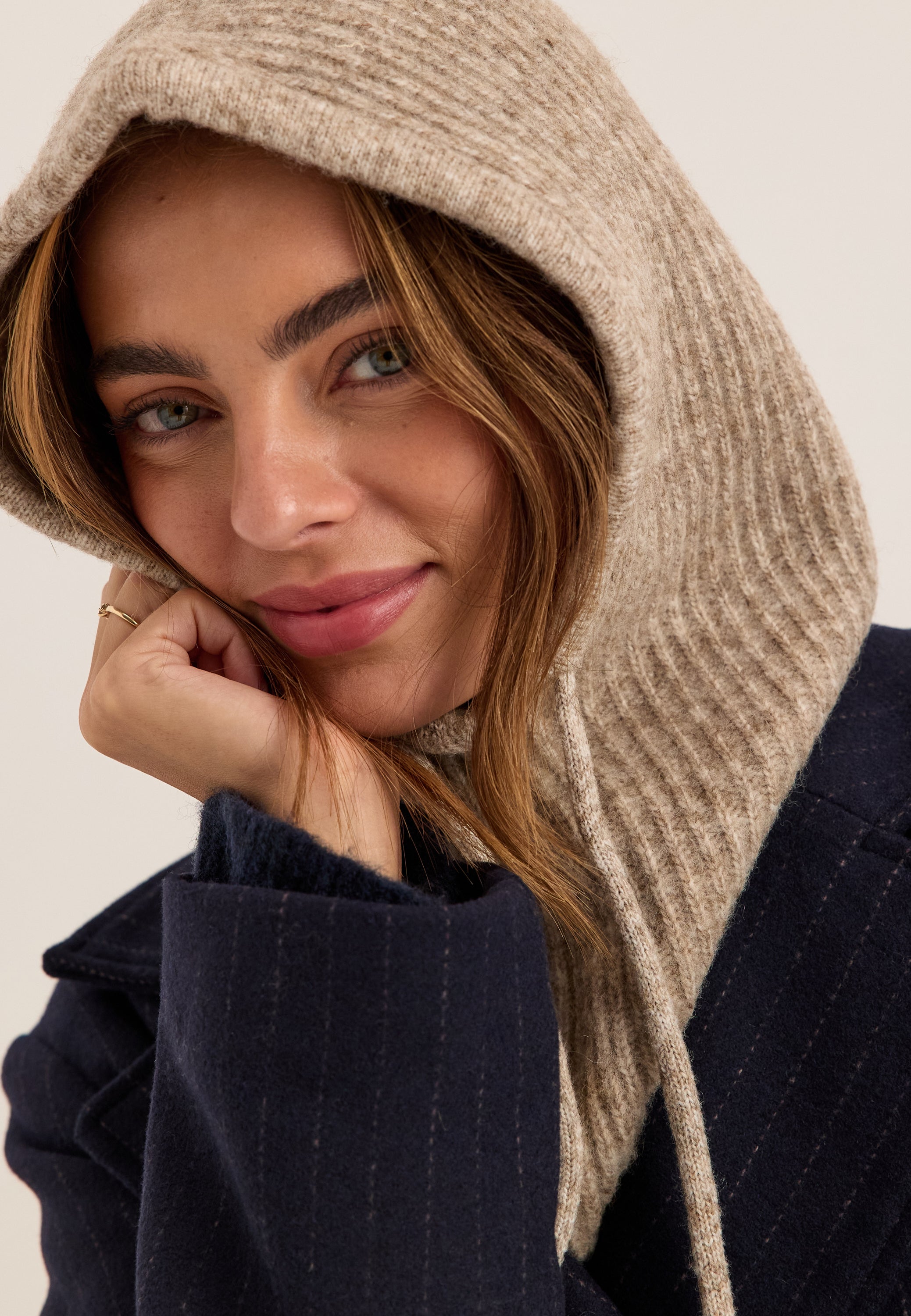 BUBBLEROOM Wool Blend Knitted Balaclava
