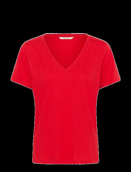 Cream | Crnaia Deep V-Neck T-Shirt | XL