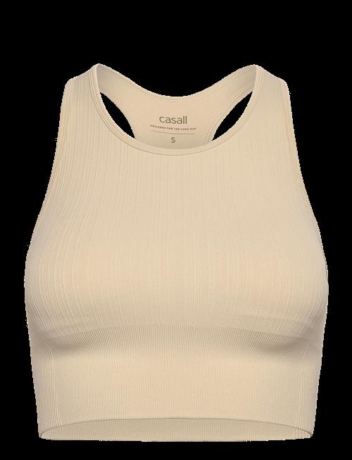 Casall | Multi Rib Seamless Padded Sports Top | M