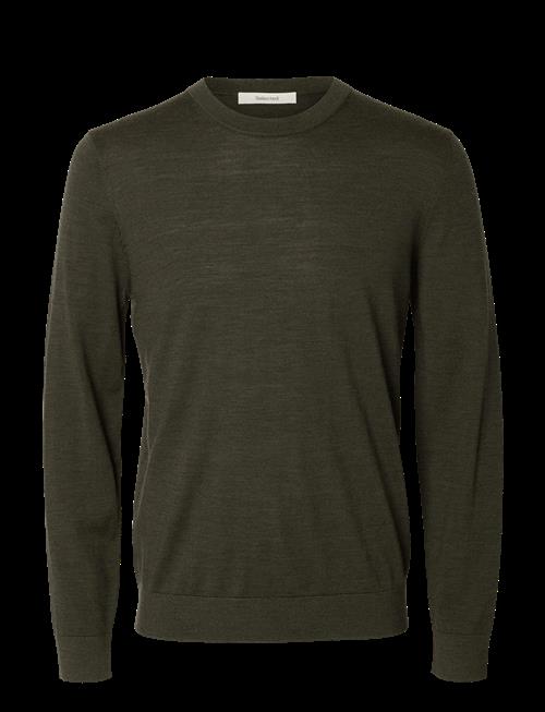 Selected | Slmtray Ls Knit Reg Merino Crew Noos | XL