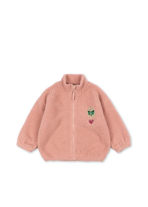 Konges Sløjd Jody Fleecejakke Med Pelskant Mellow Rose  Mellow Rose-3Y  Lyserød  3 år  Piger