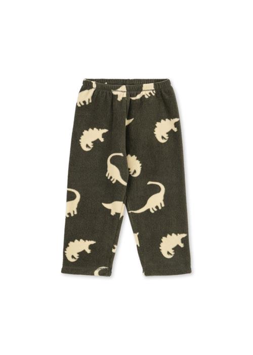 Konges Sløjd Tavi Fleecebukser Dino Silhouette  Dino Silhouette-6Y  Grøn  6 år  Drenge