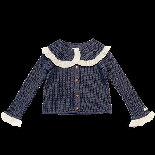 Donsje Amsterdam Zoila Cardigan Blue Marine  Blue Marine-3-4 Y  Blå  3-4 år  Piger