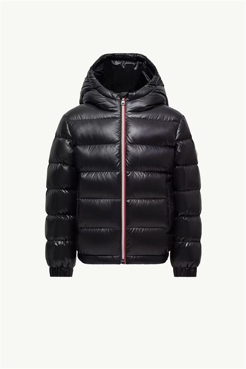 Moncler New Aubert Hooded Down Jacket Black 152 cm  Sort  152 cm  Drenge