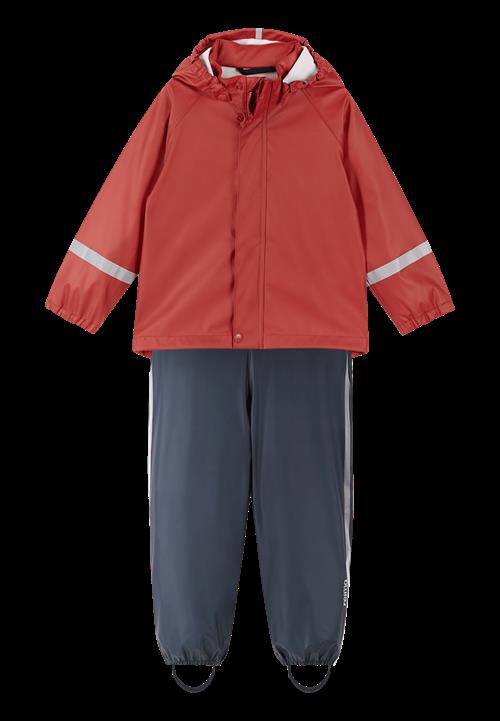 Reima Tihku Rain Outfit Castanea Brown Castanea Brown 92 cm  Brun  92 cm  Drenge, Piger