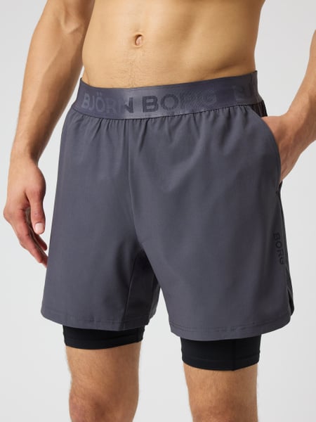 Björn Borg Borg 2 In 1 Shorts Grå, L