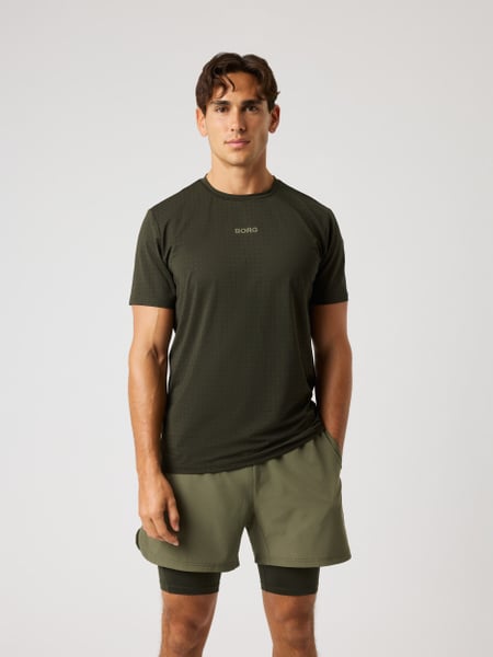 Björn Borg Borg Performance Perforated T-shirt Grøn, XXL