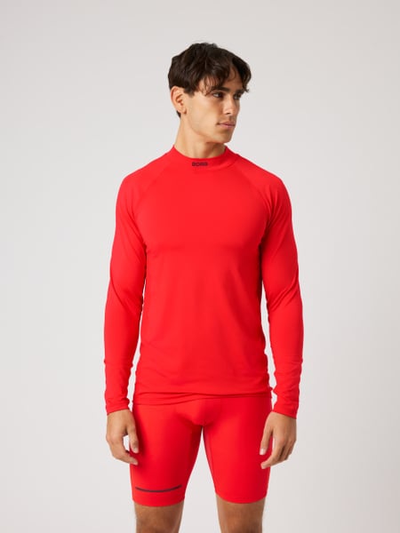 Björn Borg Borg Mock Neck Ls T-shirt Rød, S