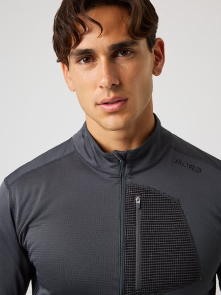Björn Borg Borg Fleece Midlayer Sort, L
