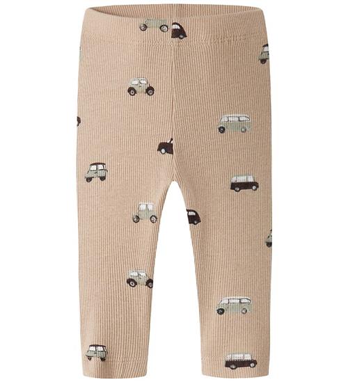 Name It Leggings - NbmOttoman - Rib - Sesame