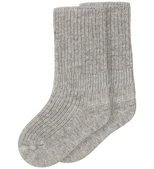 MarMar Strømper - 2-pak - Newborn - Light Grey Melange