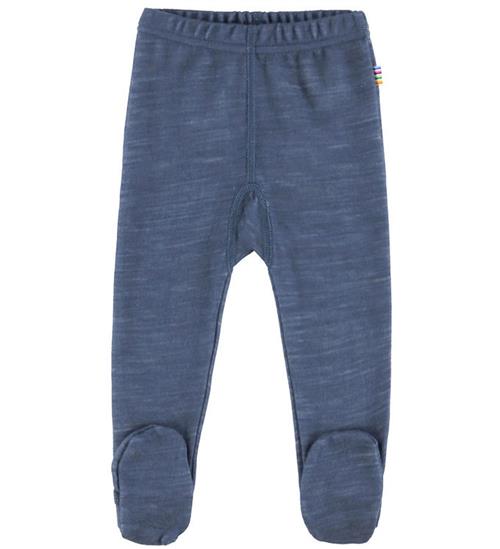Joha Leggings m. Fødder - Uld/Bambus - Mørkeblå