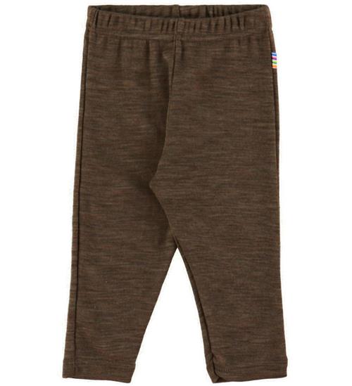 Joha Leggings - Uld/Silke - Mørkebrun