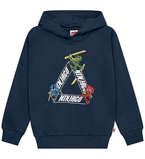 LEGOÂ® Ninjago Hættetrøje - LWSian 603 - Navy m. Print