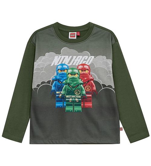 LEGOÂ® Ninjago Bluse - LWTaj 611 - Armygrøn m. Print