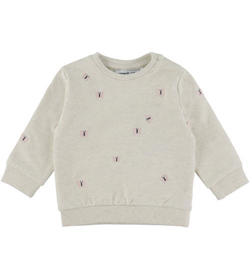Name It Sweatshirt - NbfKarolle - Peyote Melange m. Sommerfugle