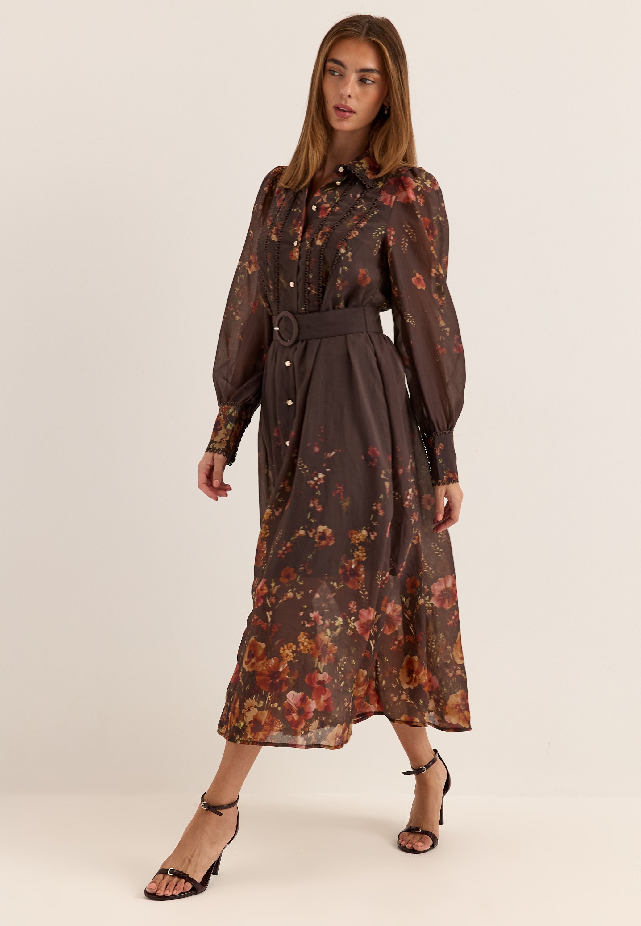 YAS Yasromantica Ls Long Dress