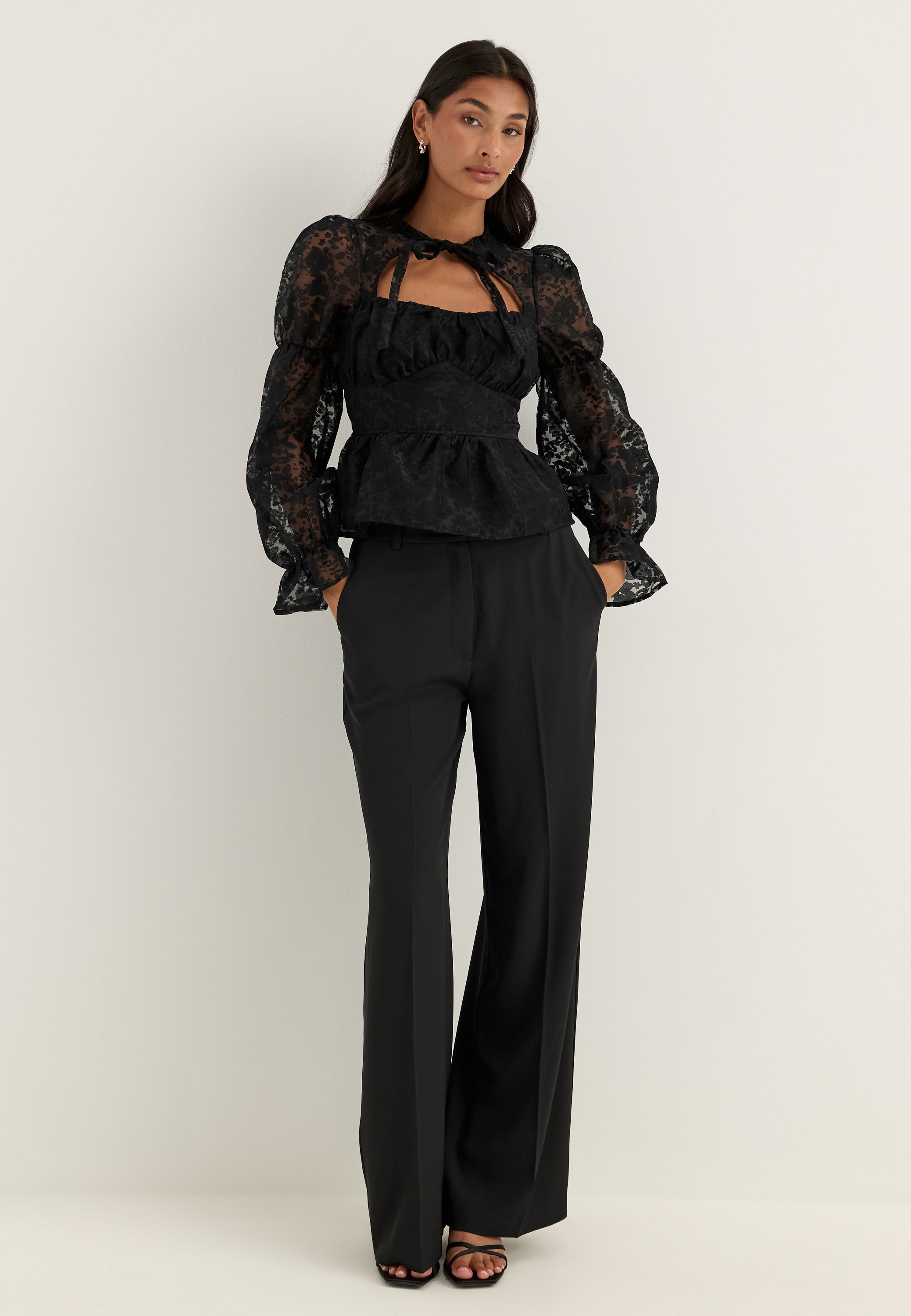 BUBBLEROOM Peplum Blouse