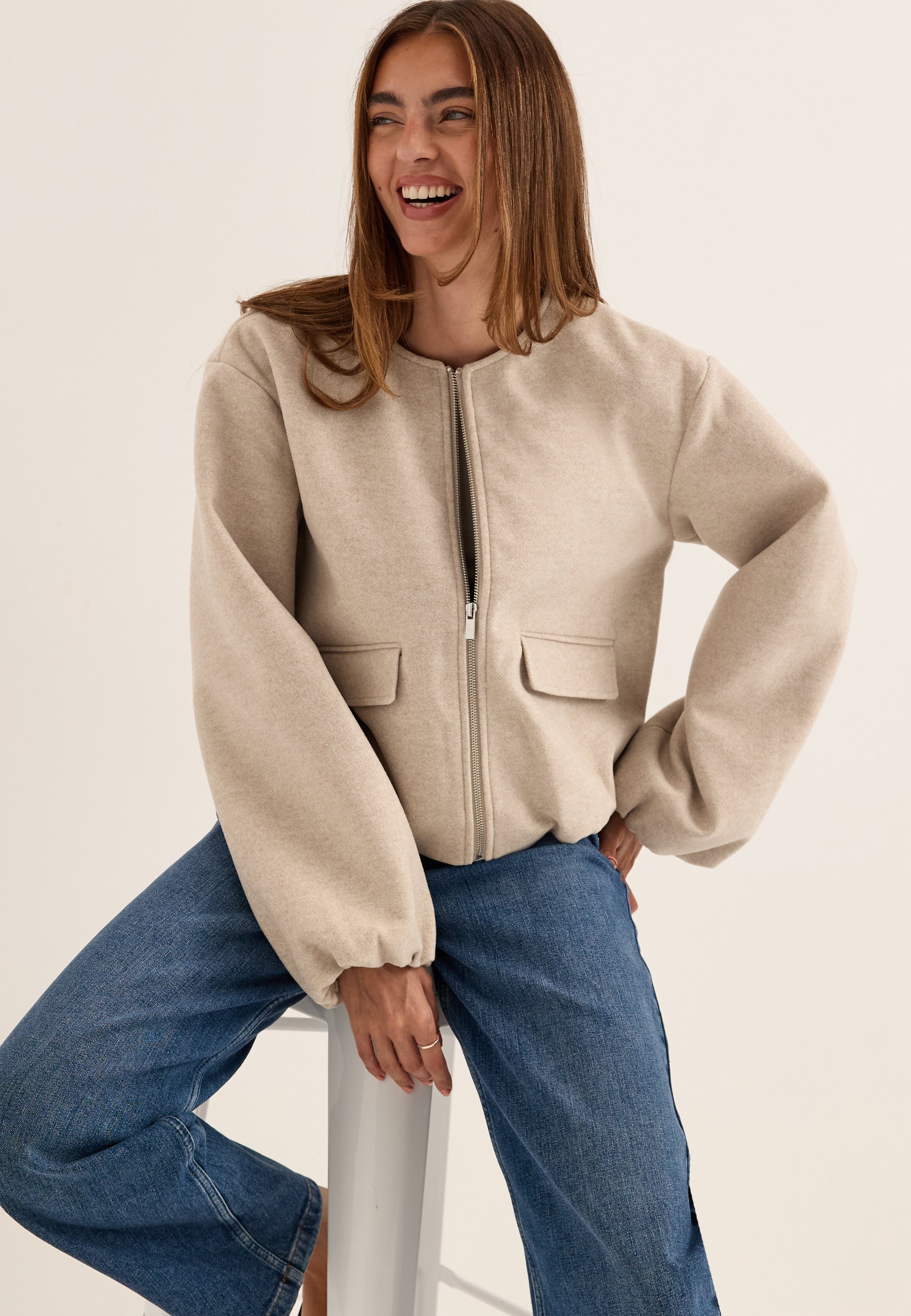 VILA Vibalou L/S ZIPPER JACKET ZIPP