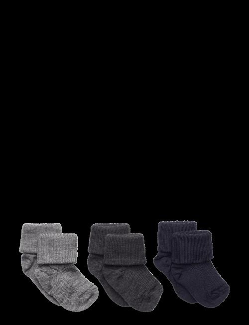 mp Denmark | Wool Rib Baby Socks - 3-Pack | 22/24