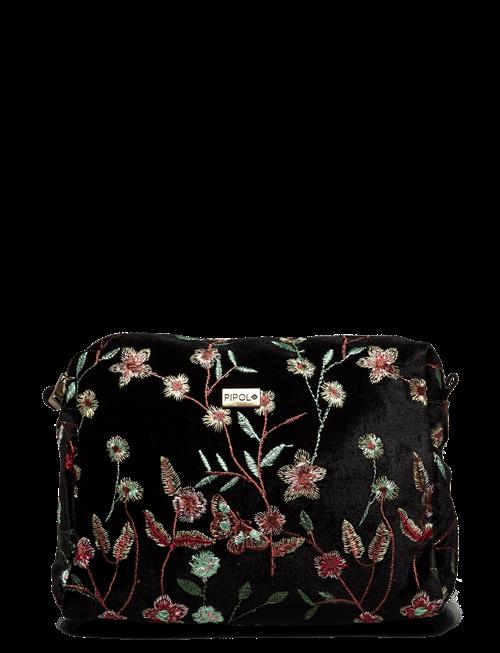 Pipol's Bazaar | Garden Velvet Medium Cosmetic Black | ONE SIZE